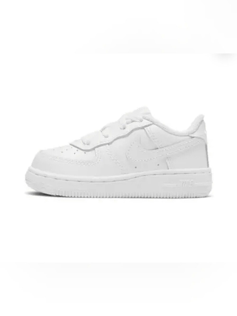 Kids Nike Air Focre 1 White Low-Top Sneaker, Size 8C